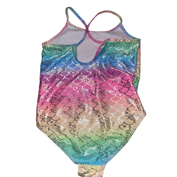 Bmagical By Bt Ween Girls One Piece Swimsuit Rainbow Mermaid Print Size 10 - Picture 4 of 5